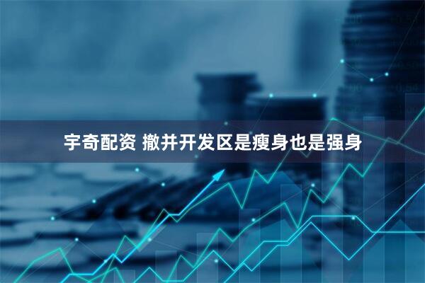 宇奇配资 撤并开发区是瘦身也是强身